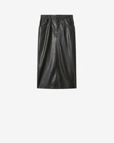 NILAURIA FAUX-LEATHER SKIRT