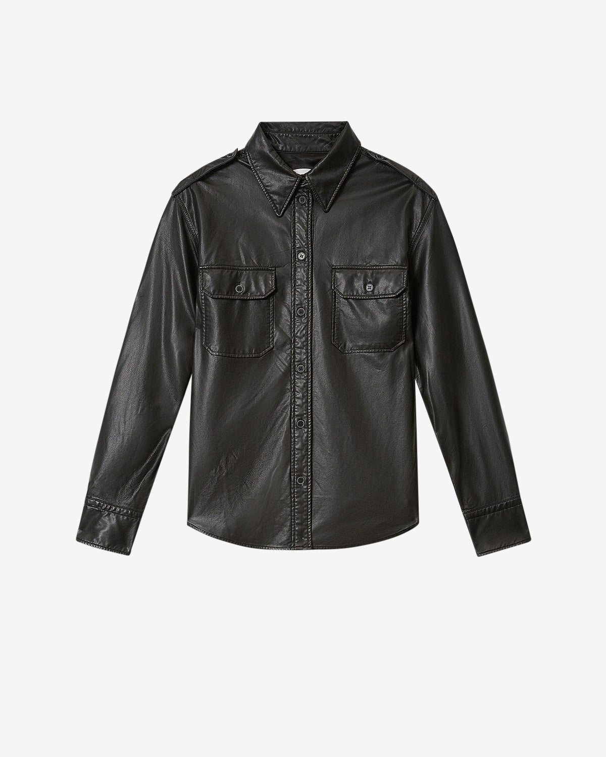 NOEE SHIRT FAUX LEATHER